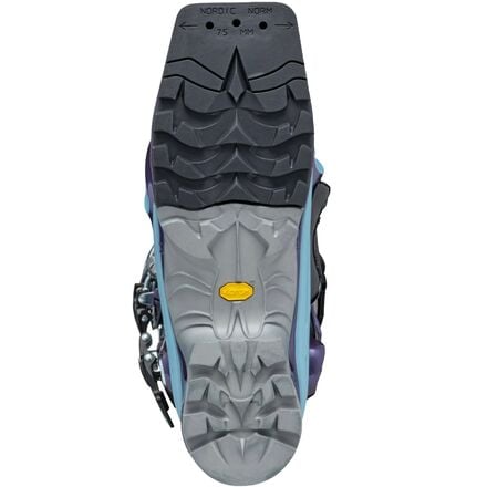 حذاء T2 Eco Telemark - 2024 Scarpa للنساء، لون Bourgogne/Polar Blue