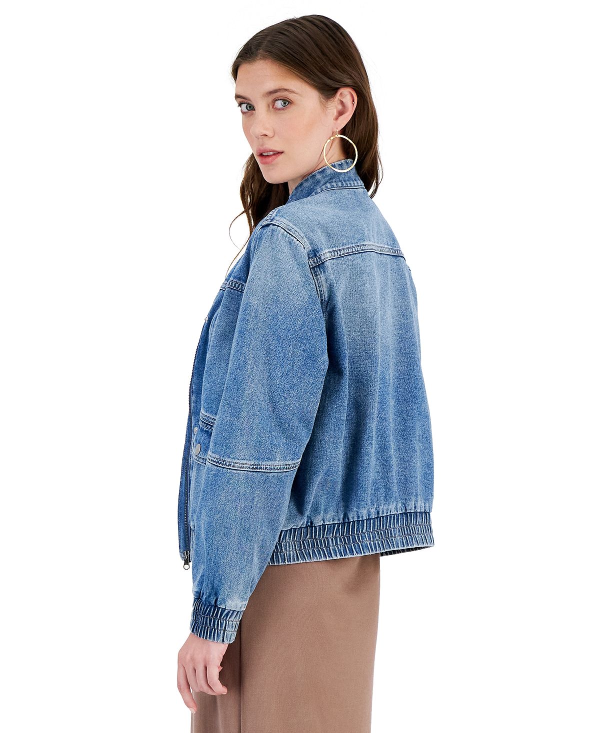 Women's denim bomber jacket And Now This