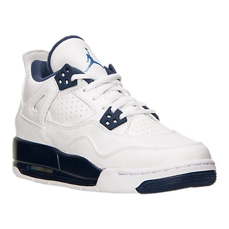 حذاء رياضي Air Jordan 4 Retro LS PS 'Columbia' باللون الأبيض