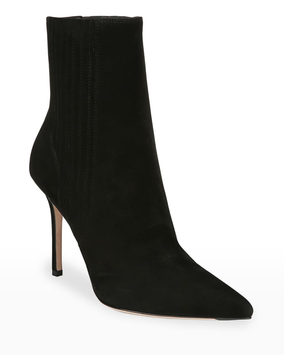 Lisa Veronica Beard Suede Heeled Ankle Boots