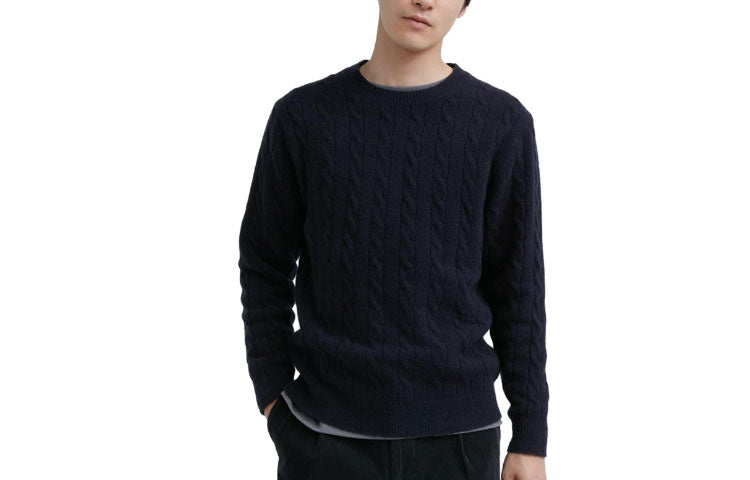 UNIQLO Men's knitwear, 69 navy blue