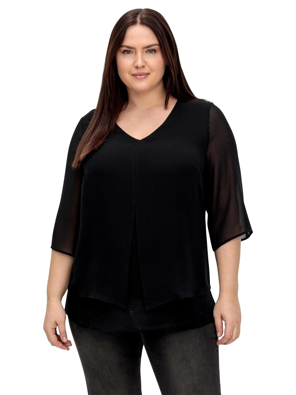 Sheego tunic, black