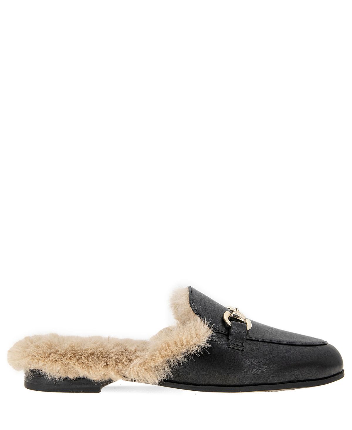 BCBGeneration Women's Zorie-2 Faux Fur Lined Mule Loafers, Black