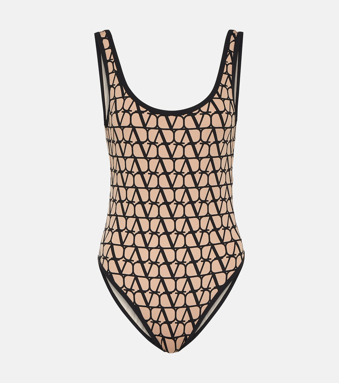 Valentino monogram swimsuit, neutral