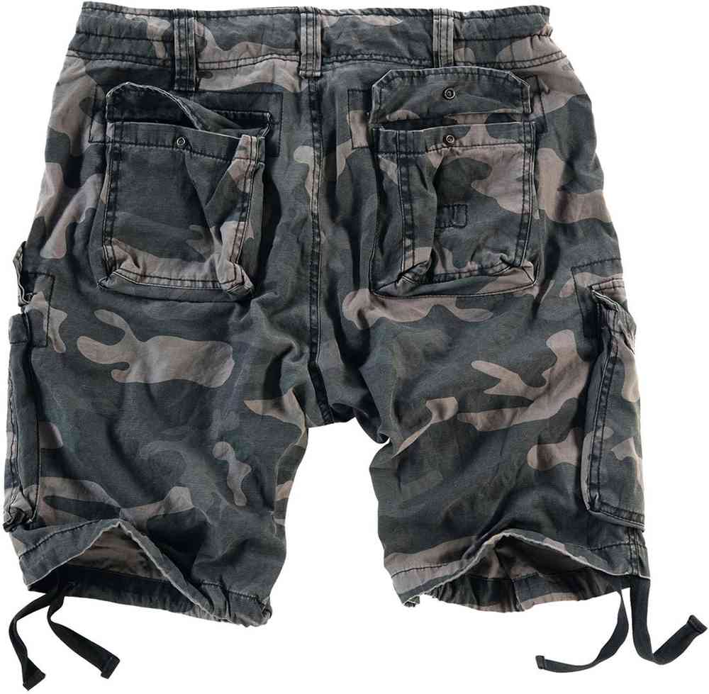 Vintage Airborne Surplus Shorts, Black Camo