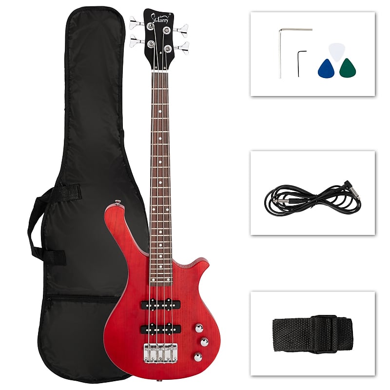 Bass guitar Glarry GW 101 36in Kid's Electric Bass Guitar - Red