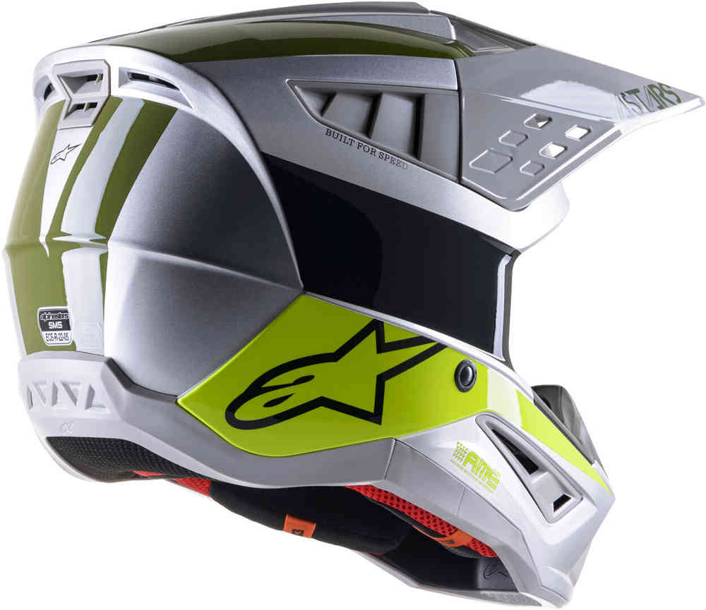 SM5 Bond Alpinestars Motocross Helmet, Silver