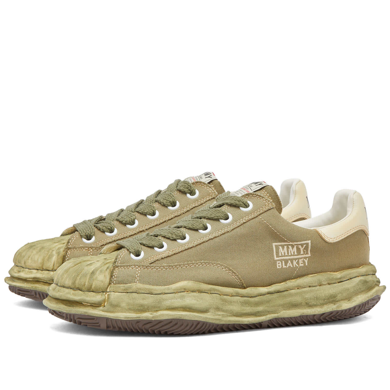 Sneakers Maison Mihara Yasuhiro Blakey Low Original Sole Canvas Sneak, khaki