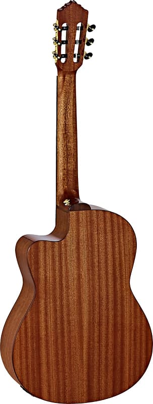 Acoustic Guitar Ortega Guitars ECLIPSESU  /E Eclipse Suite Slim Neck Nylon 6-String Guitar w/ Free Bag Solid Mahogany Top and Mahogany Body w/ Armrest, Eclipse Burst & Inlays Gloss Finish with Built-in Electronics & Tuner, Cutaway