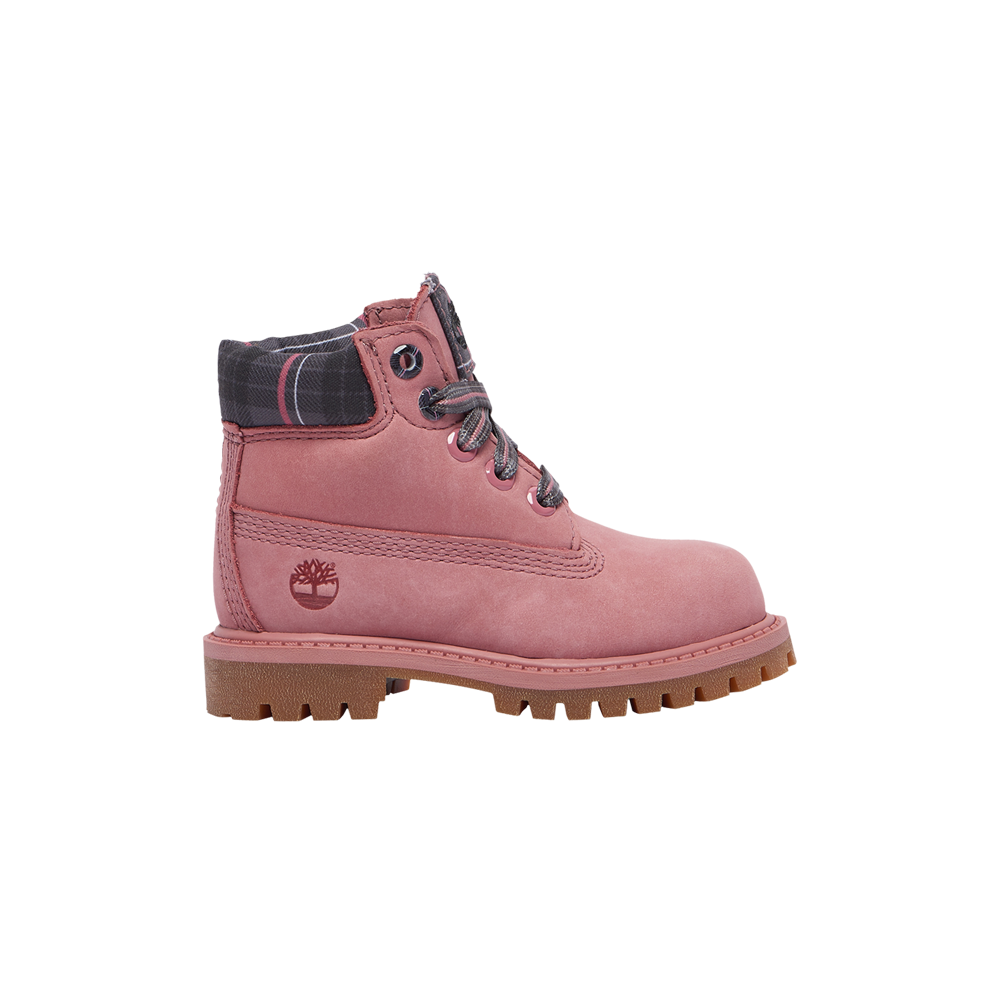 حذاء Timberland Premium للأطفال الصغار مقاس 6 بوصات، باللون الوردي