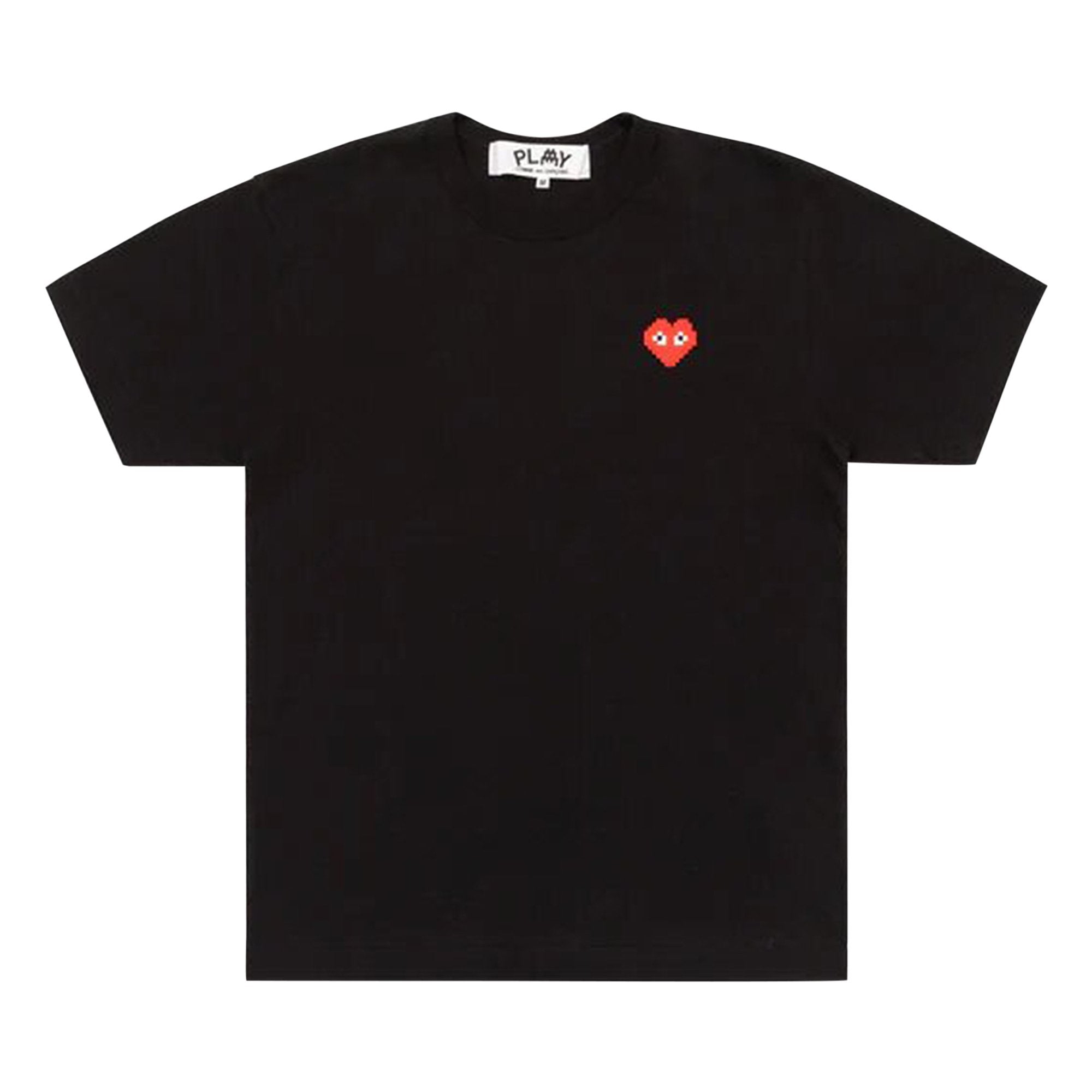 تي شيرت Comme des Garçons PLAY x Invader Heart، أسود