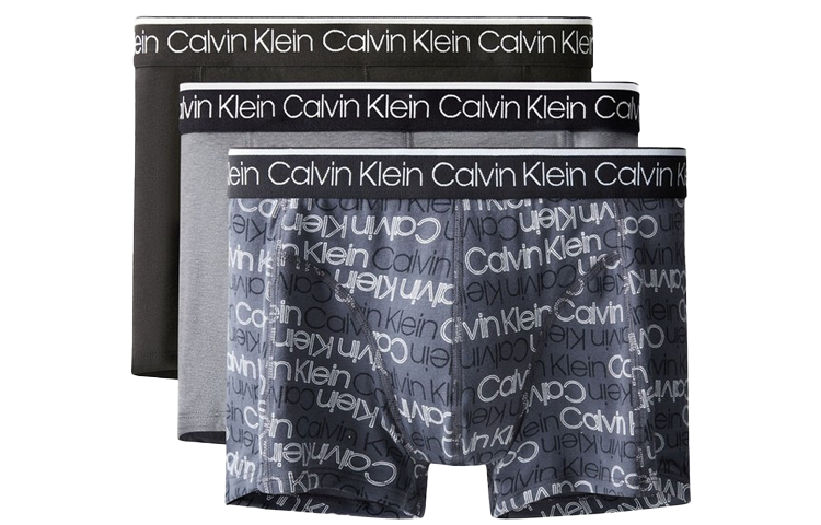 Calvin Klein Men's Briefs, Pack of 3 (Black/Grey/Blue)