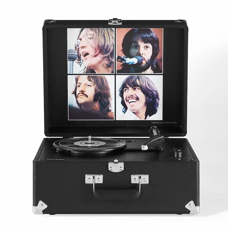 Crosley Anthology Let It Be Vinyl Turntable، أسود