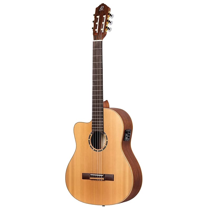 Acoustic guitar Ortega Family Series Pro RCE131 Acoustic-Electric Left-Handed Classical Guitar, 52mm Nut