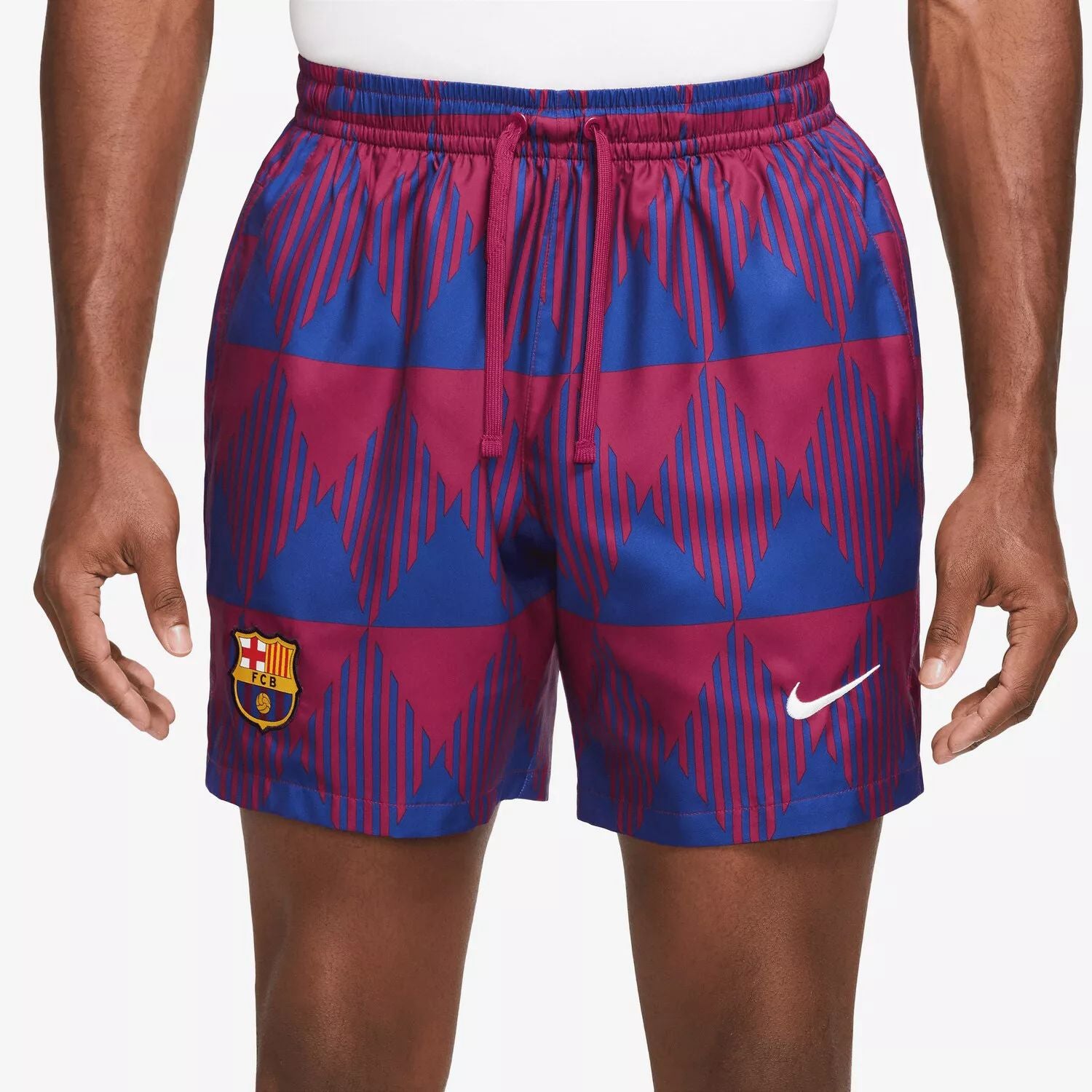 Nike Men's Barcelona High Flow Shorts in Red