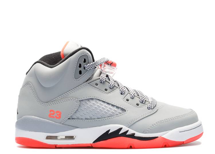 Air Jordan JORDAN 5 RETRO GG 'HOT LAVA' sneakers, gray