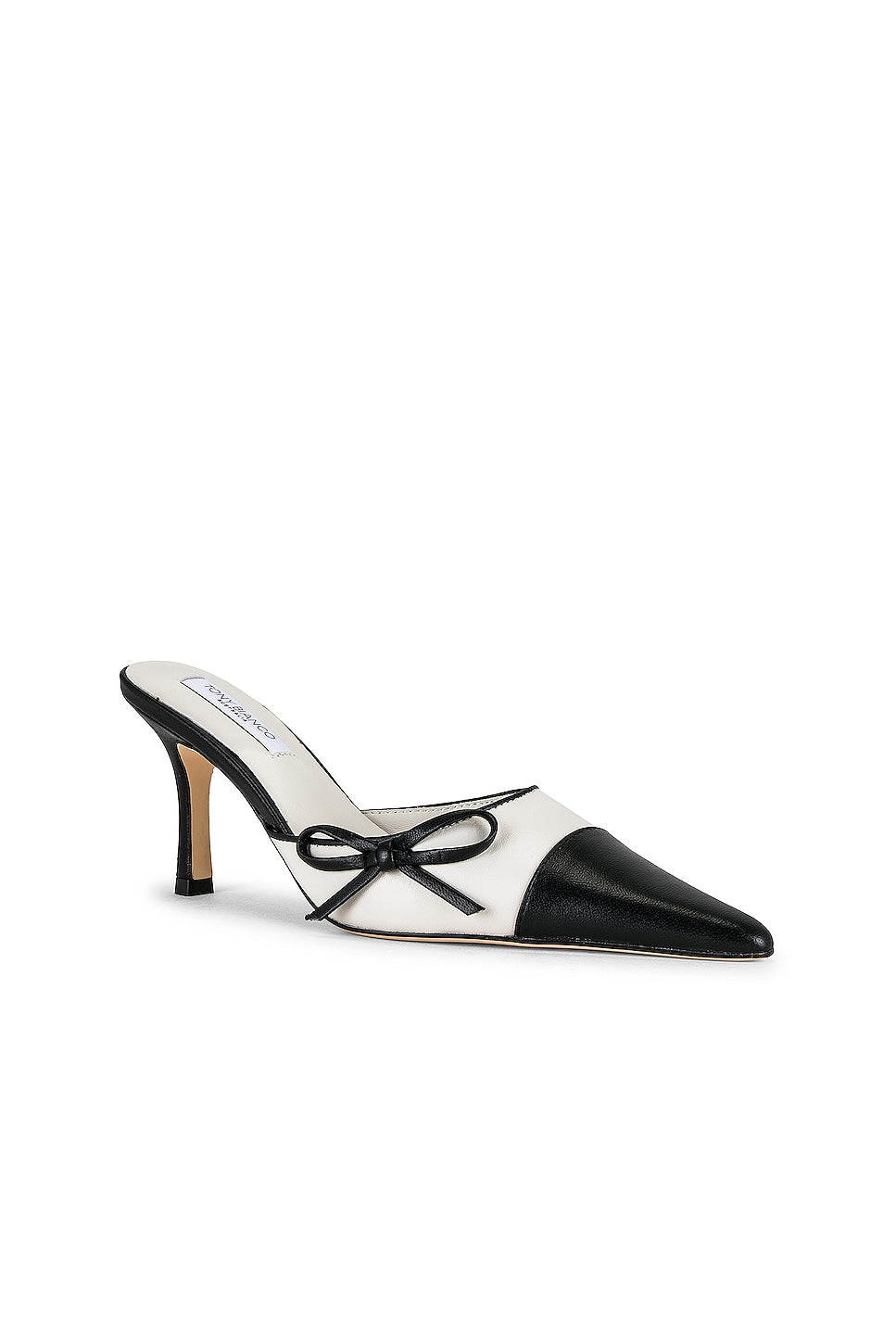 Tony Bianco Shirley Mules in Bone & Black