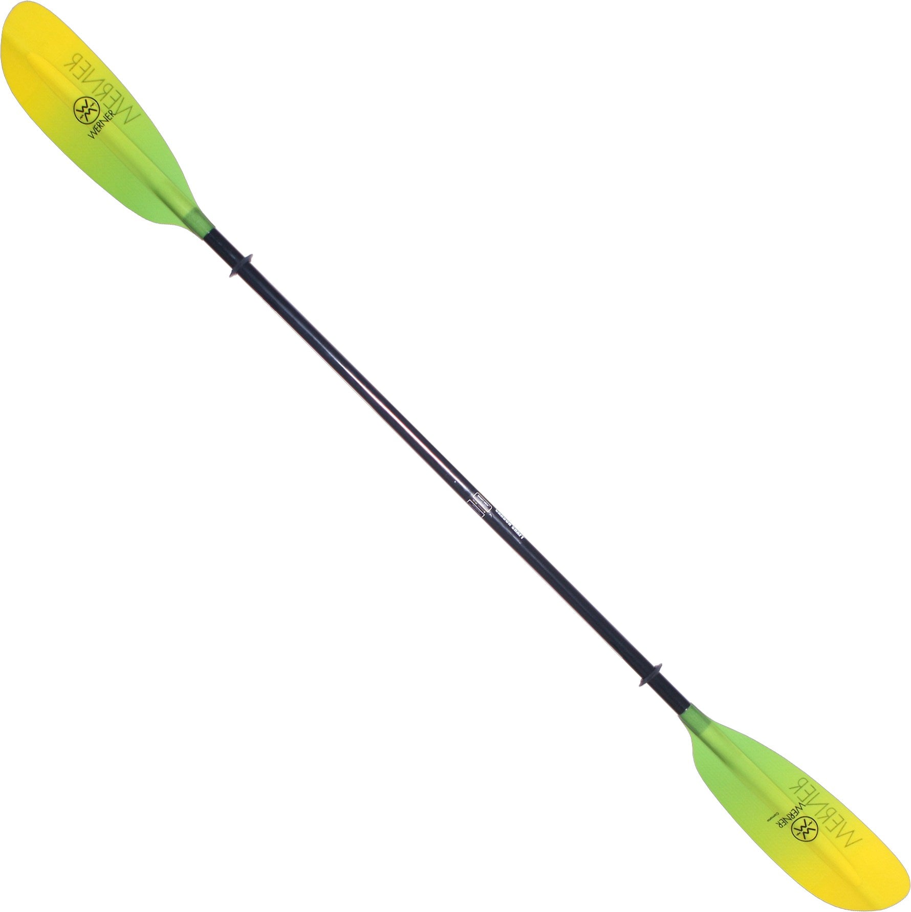 Werner two-piece Camano straight paddle, yellow