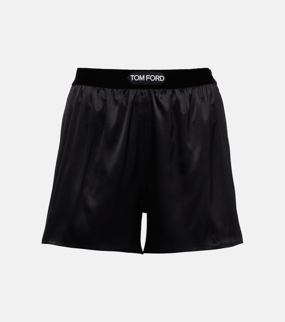 TOM FORD silk blend shorts, black