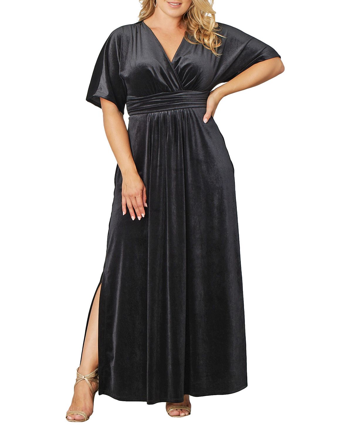 Women's Plus Size Velvet Evening Dress Verona Kiyonna