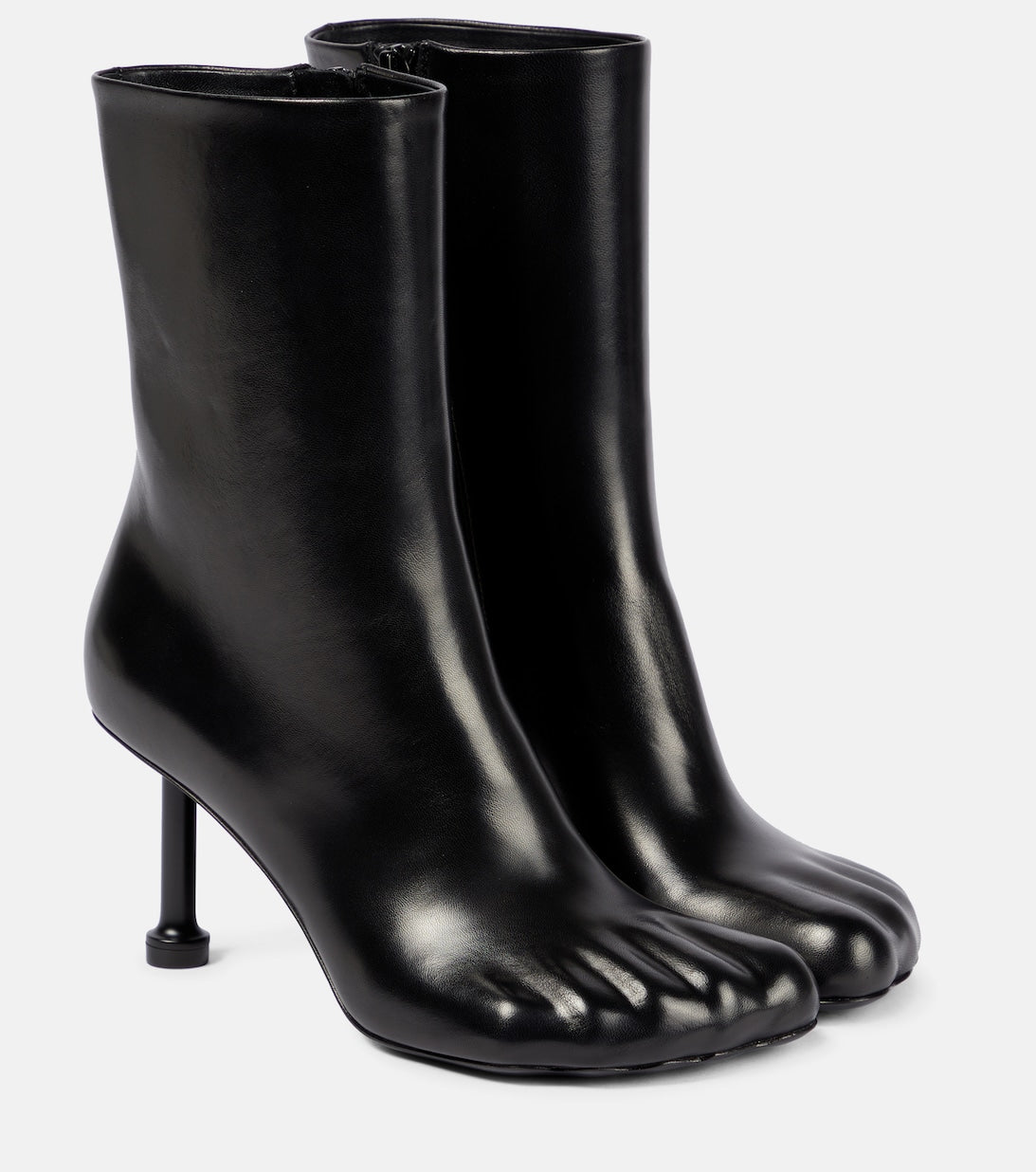 Fetish Balenciaga Leather Ankle Boots, Black