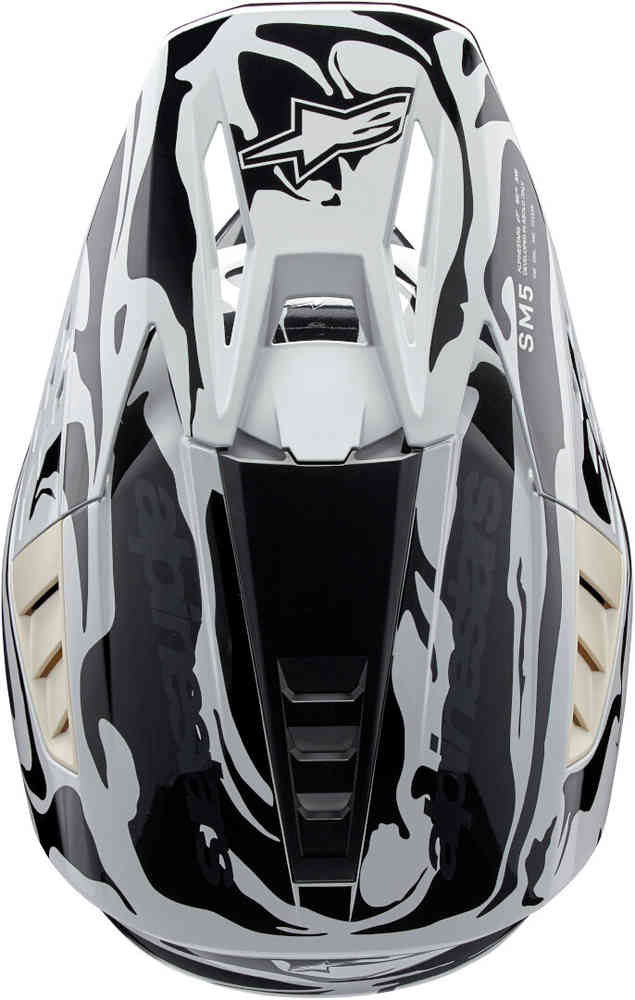 S-M5 Mineral 2024 Alpinestars Motocross Helmet Light Gray