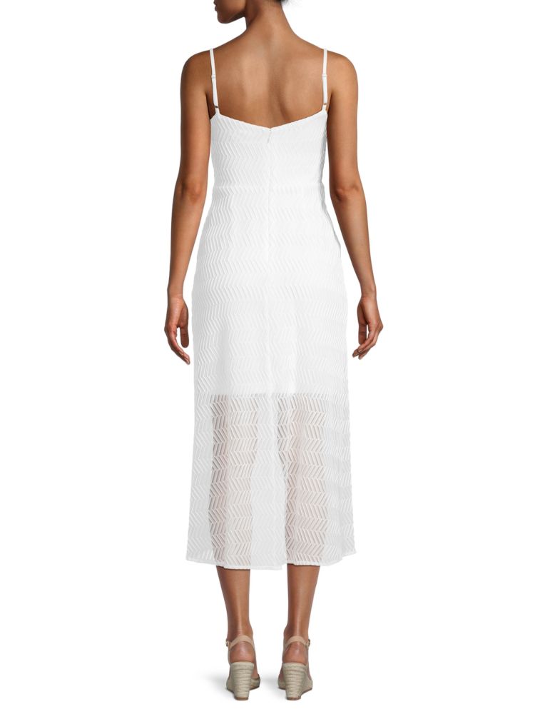 Surplice Guess Woven Dress, White