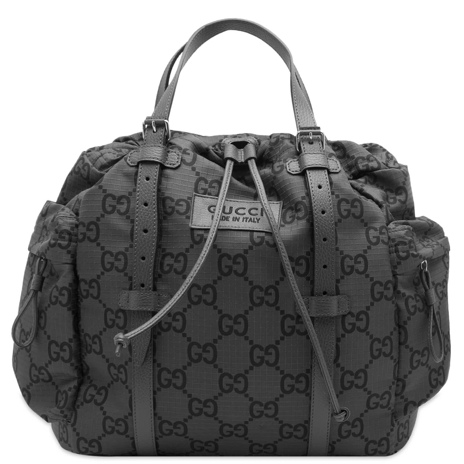 Gucci Gg Ripstop Tote Bag, Black