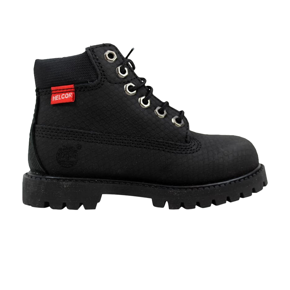 حذاء Timberland Premium Scuff Proof Junior مقاس 6 بوصات، أسود