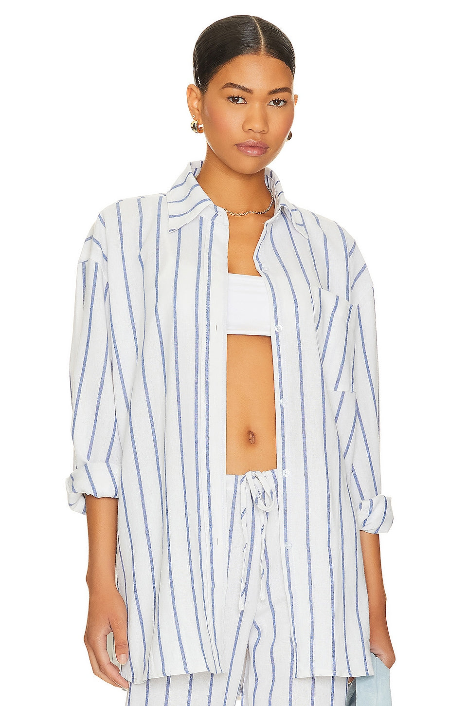 SNDYS Isla Shirt, Blue Stripe