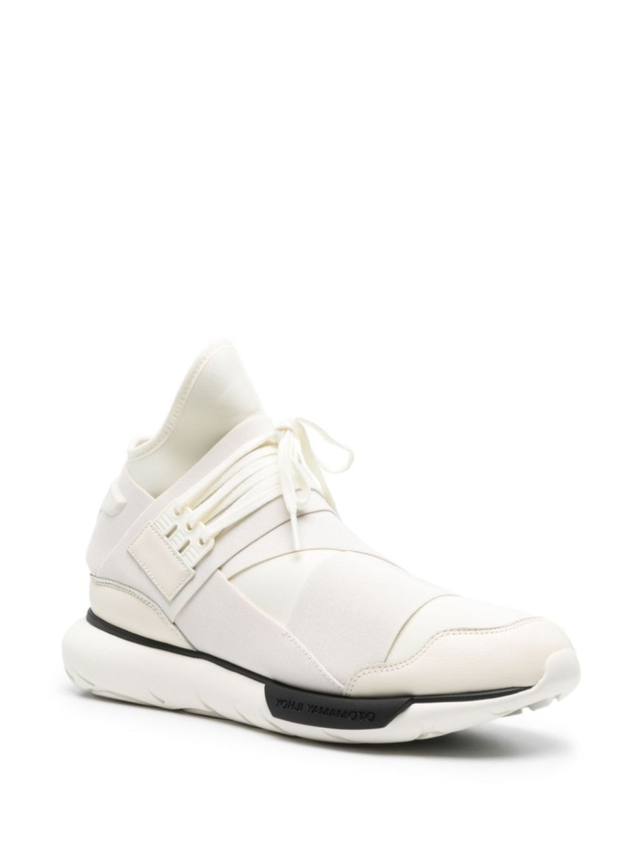 Y-3 Qasa High Top Sneakers Collaboration with adidas, White