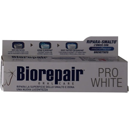 Biorepair Pro White Whitening Toothpaste with Micro-Repair, 2 02 fl oz, 60 ml - pack of 2. , Vittleitaly