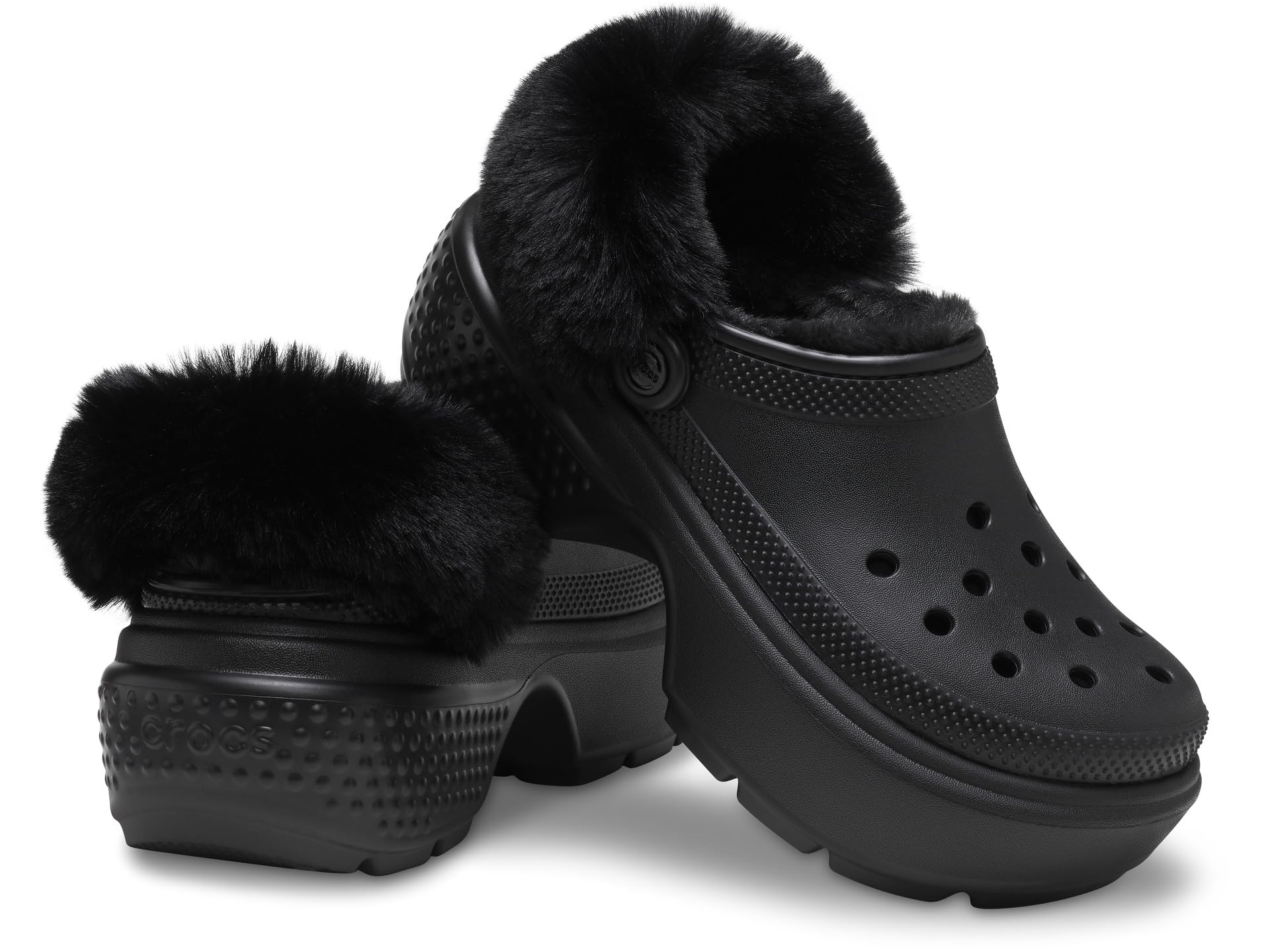 Crocs Classic Lined Stomp Clog, black