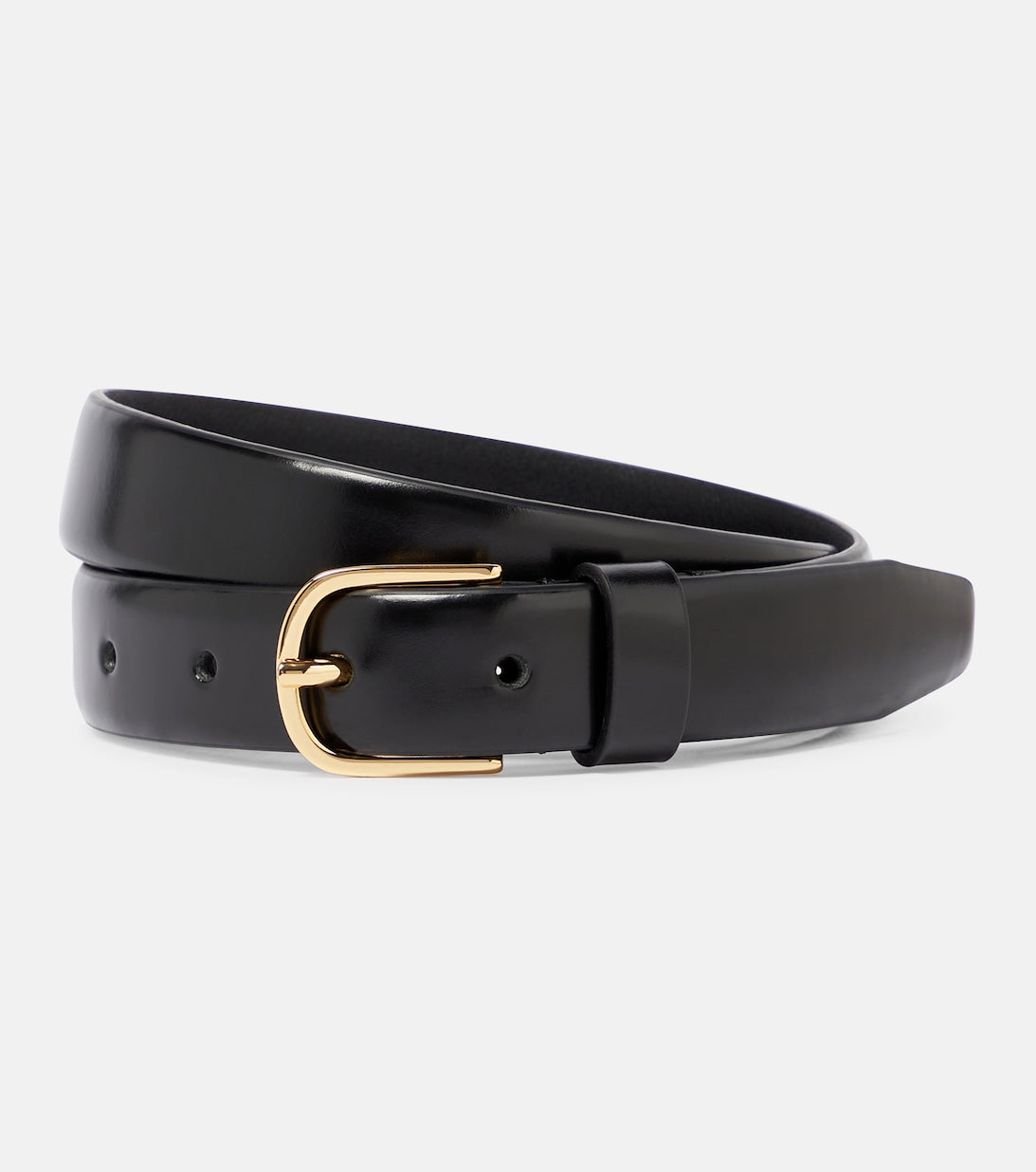 Leather belt Toteme, black