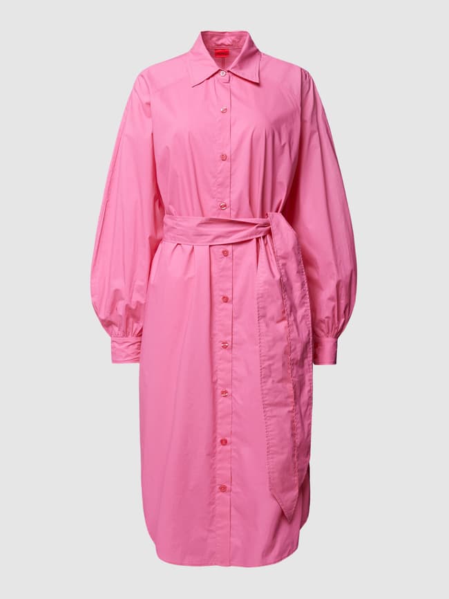 Shirt dress with belt model "Cameran" HUGO, pink