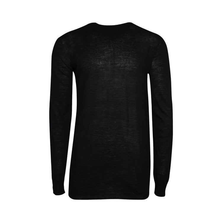 Rick Owens Round Neck 'Black' Sweater, black