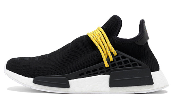 Adidas Originals Pharrell Hu Lifestyle Unisex Sneakers, Black/Yellow/White