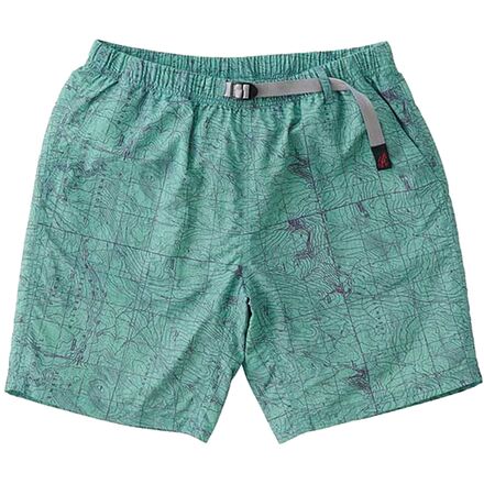 Alpine men's Gramicci foldable nylon shorts, Yosemite Green