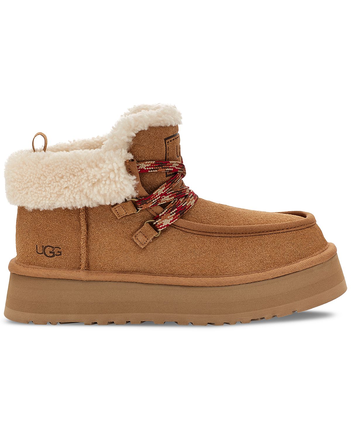 UGG Women's Funkarra Cabin Lace-Up Cuffed Boots, Brown