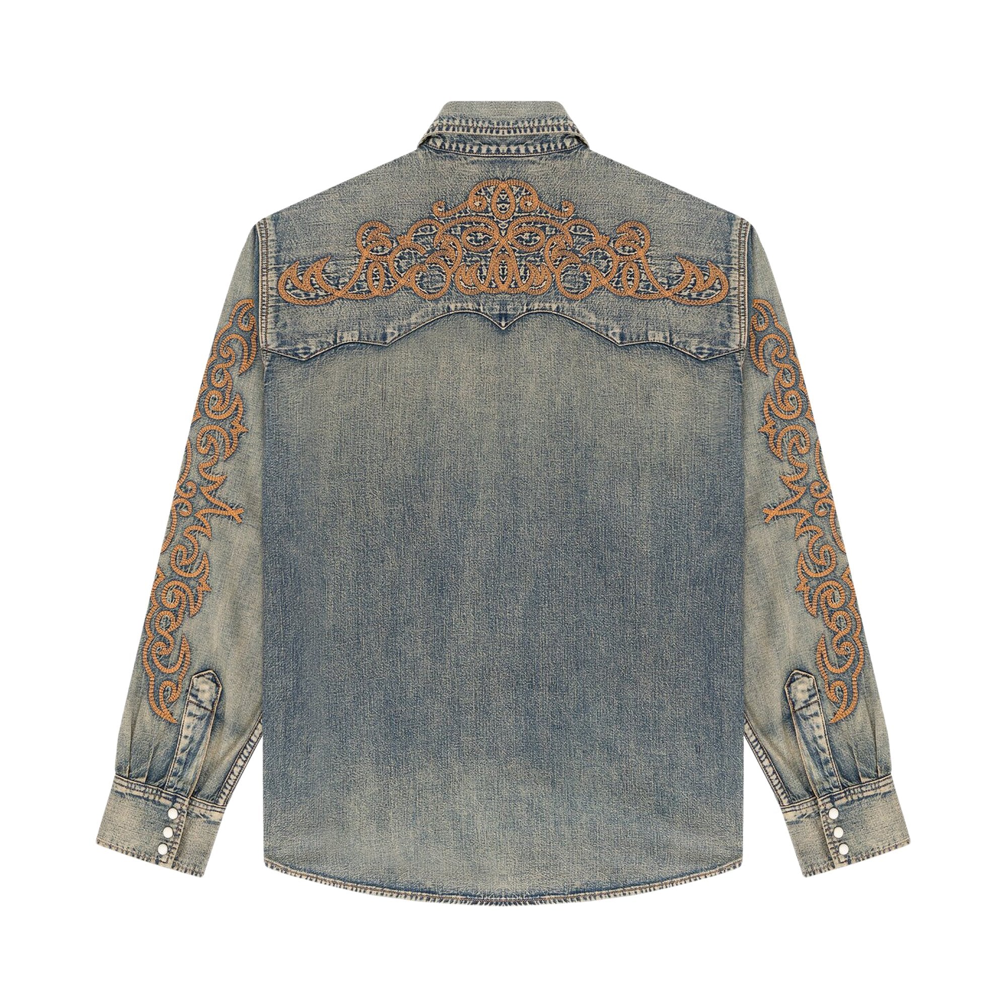 Levis x Denim Tears Western Stitch Denim Shirt, Worn Indigo