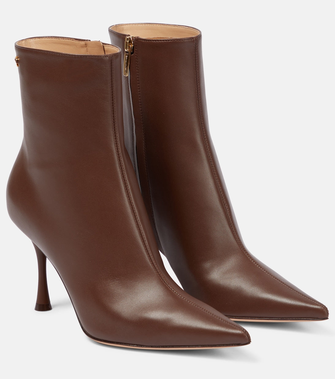 Dunn ankle boots in Gianvito Rossi leather, brown