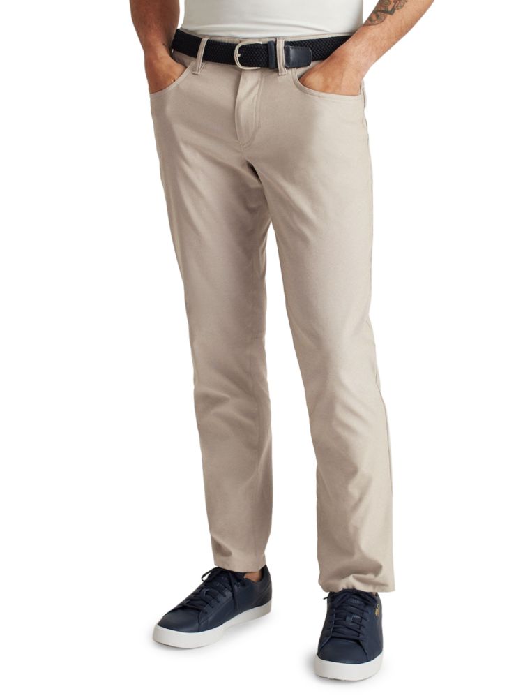 Bonobos Plain Flat Front Trousers in Khaki Stone