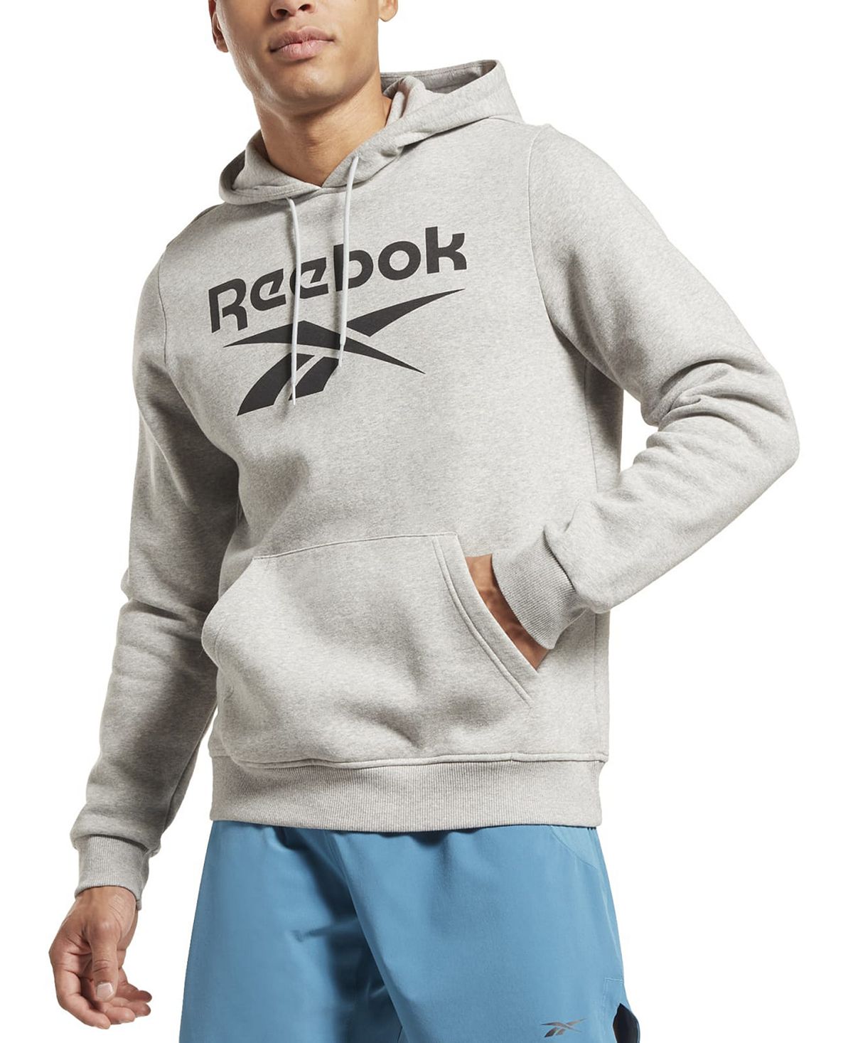 سويت شيرت رجالي من الصوف بقصّة عادية بشعار Reebok