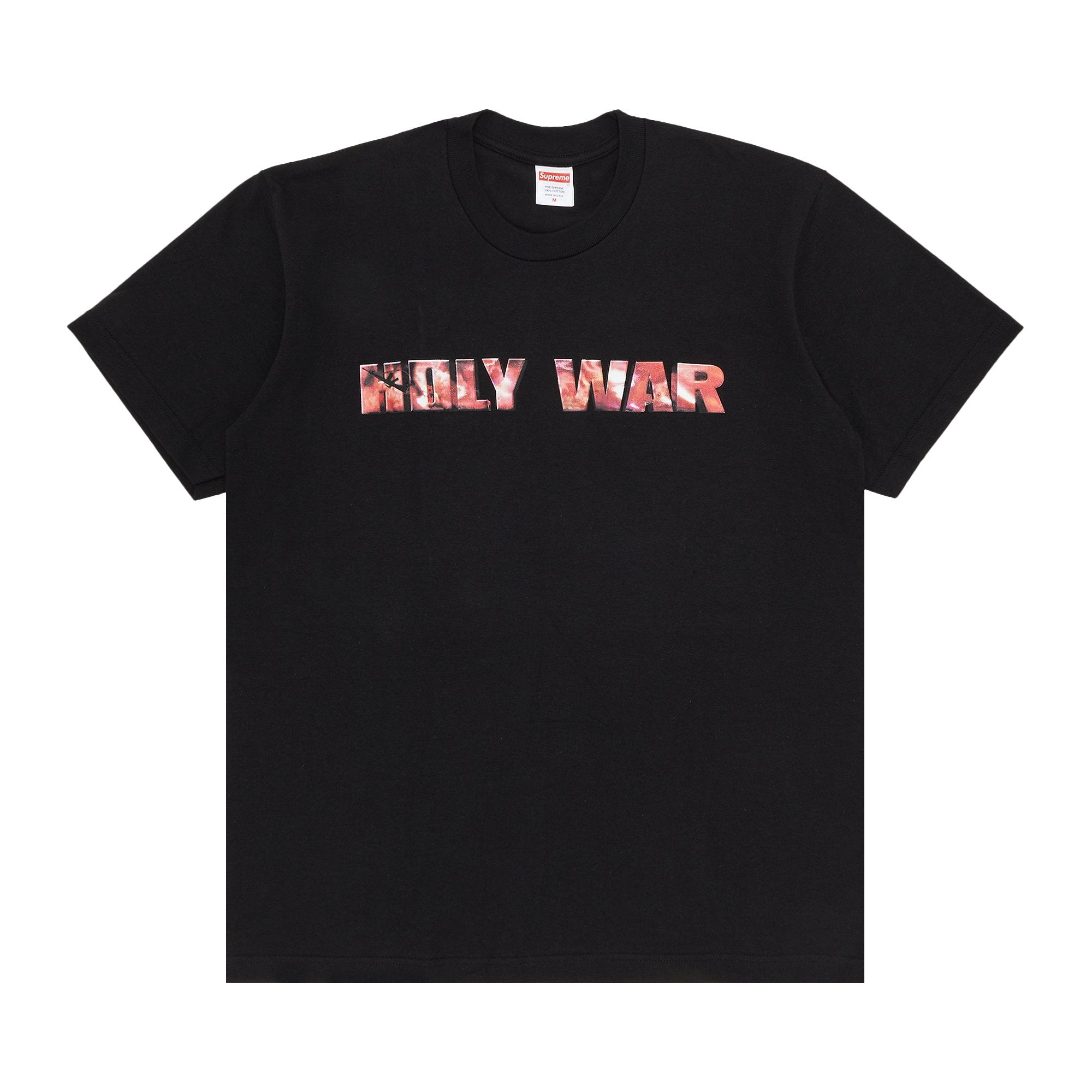 تي شيرت Supreme Holy War باللون الأسود