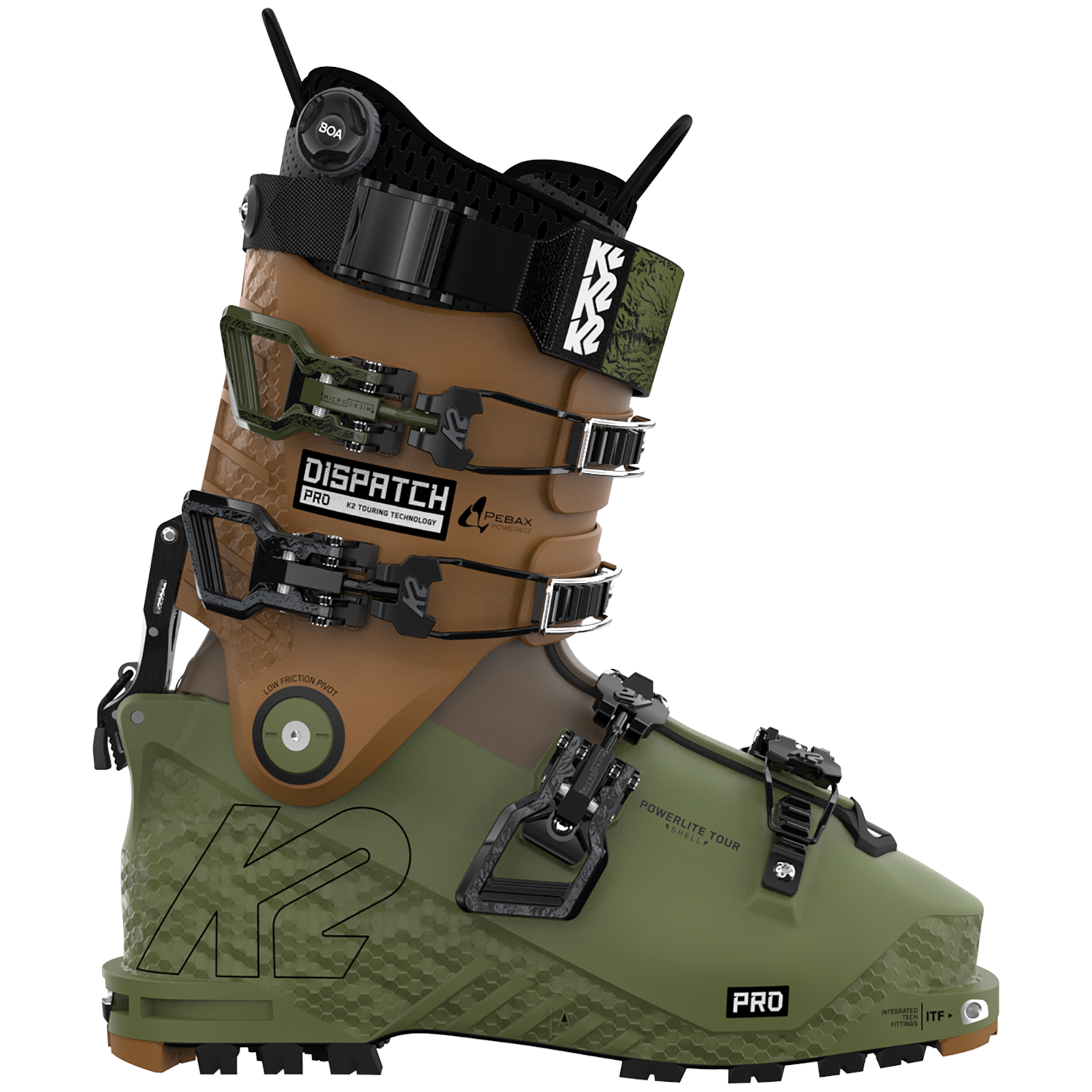 Ski boots K2 Dispatch Pro Alpine Touring 2023, green