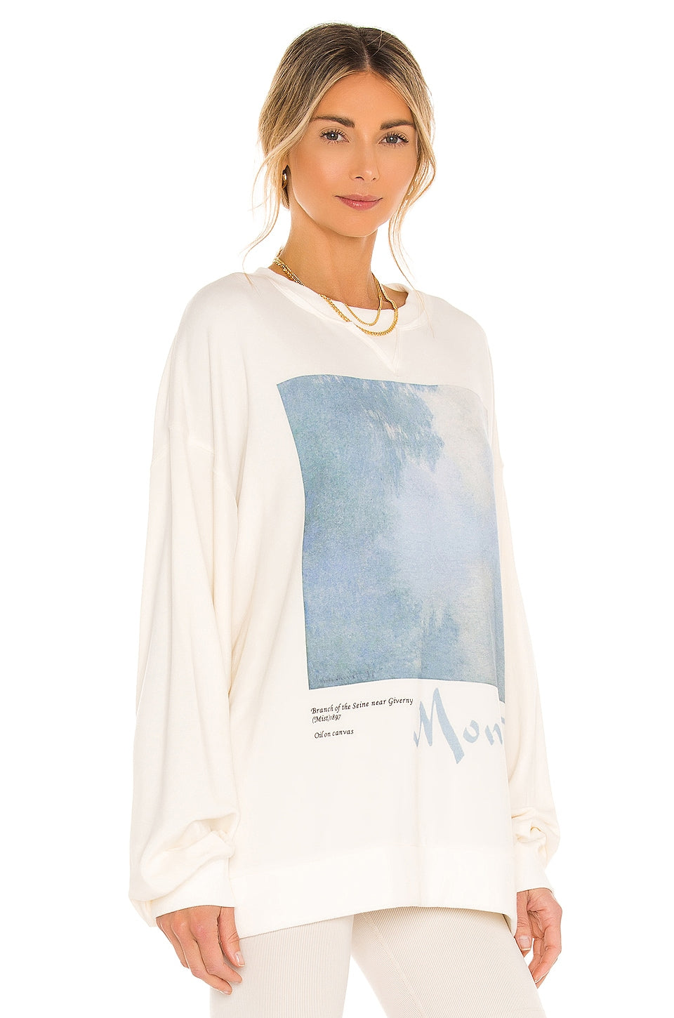 Selkie The Pillow Sweater in Monet Collector White