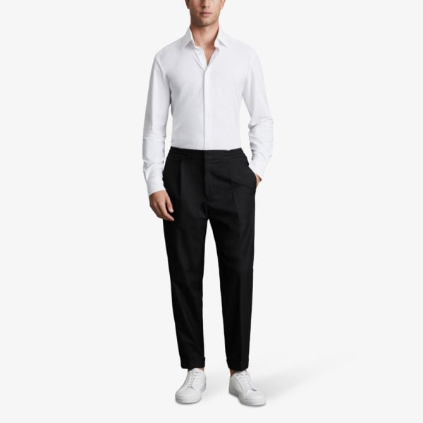 Brighton Reiss tapered woven trousers, black