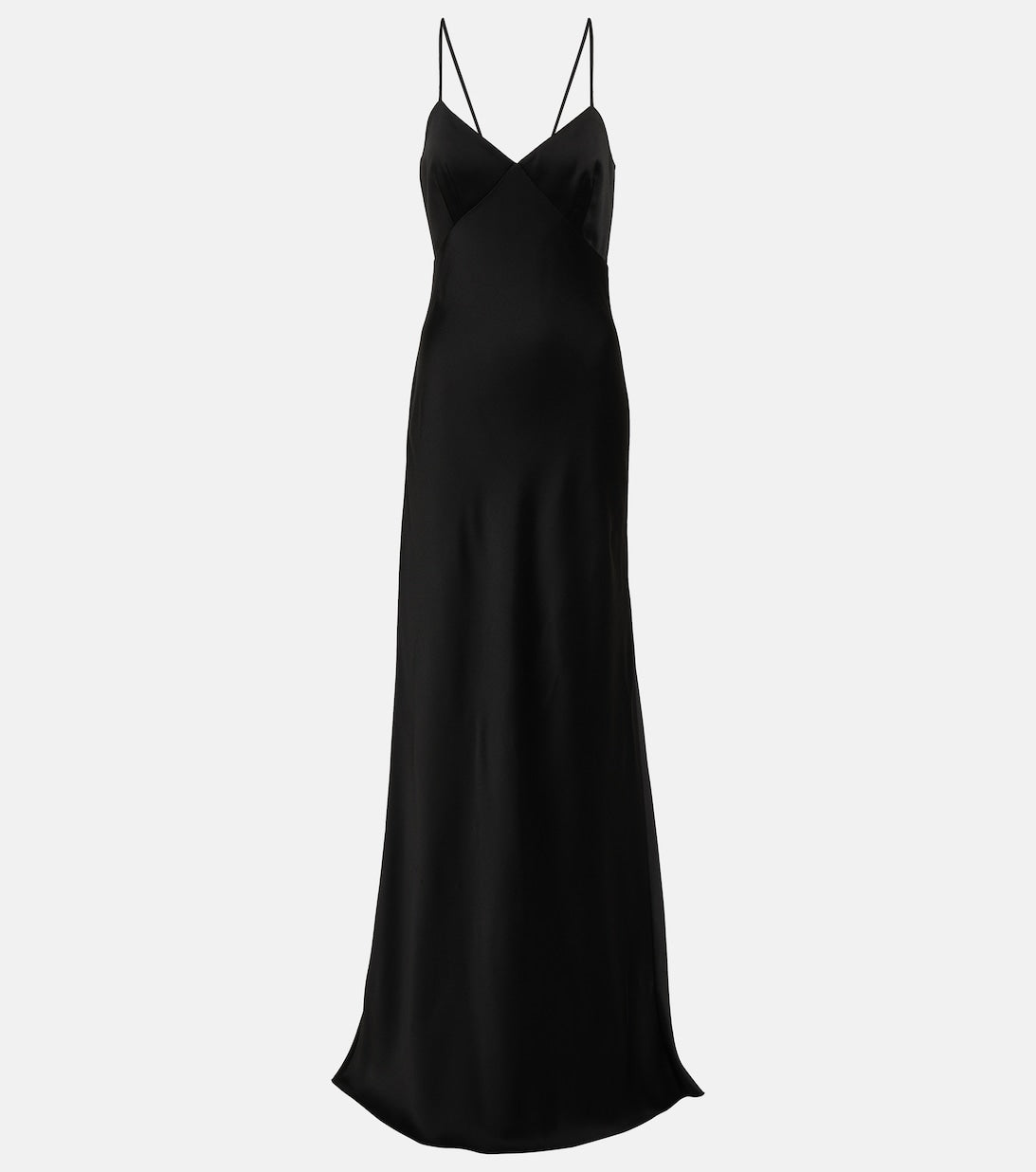 Satin slip dress Bridal Selce MAX MARA, black