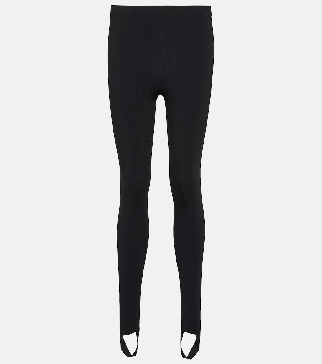 THE ROW jersey leggings with straps, black