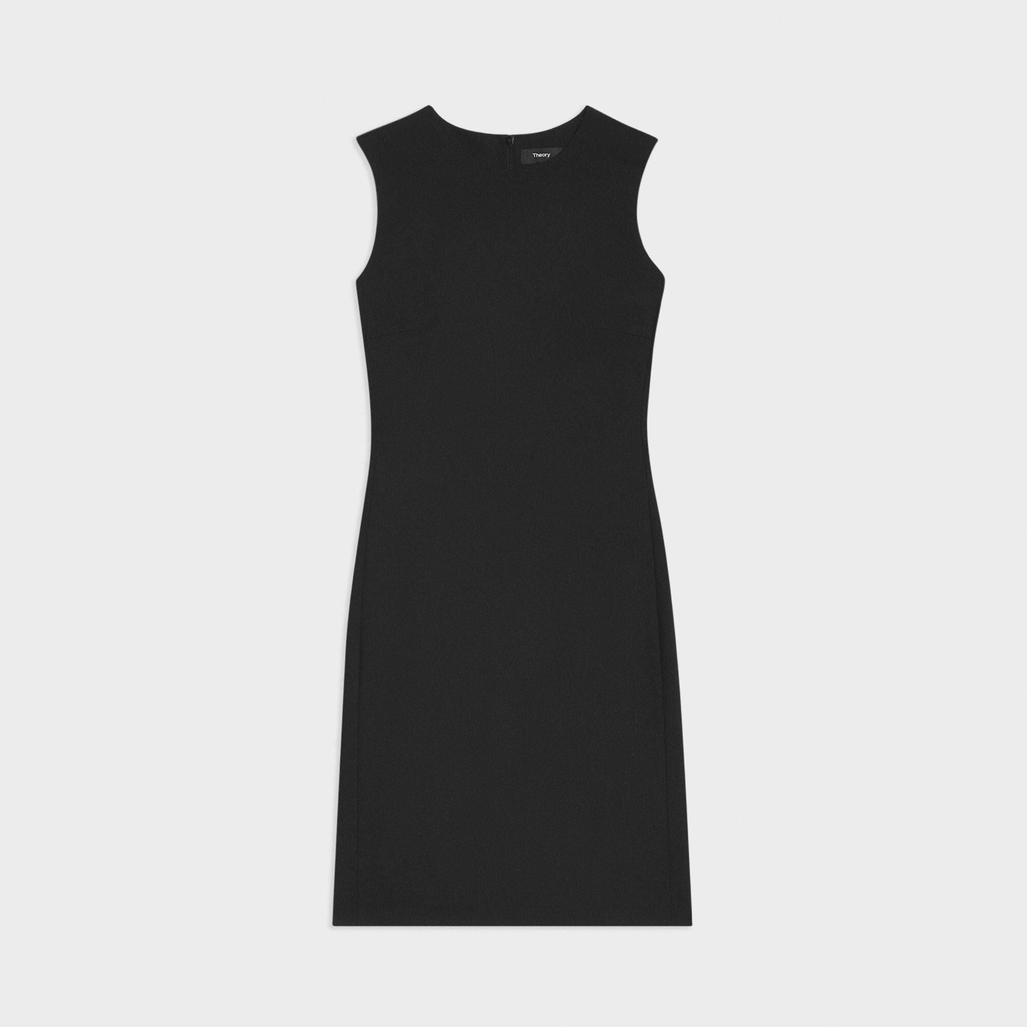 Theory Fine Wool Sleeveless Fitted Dress